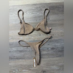 Skims Shimmer Bikini Set